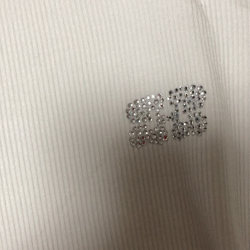 Ganni White Sleeveless Top with Silver Accents - Picture 4 of 6